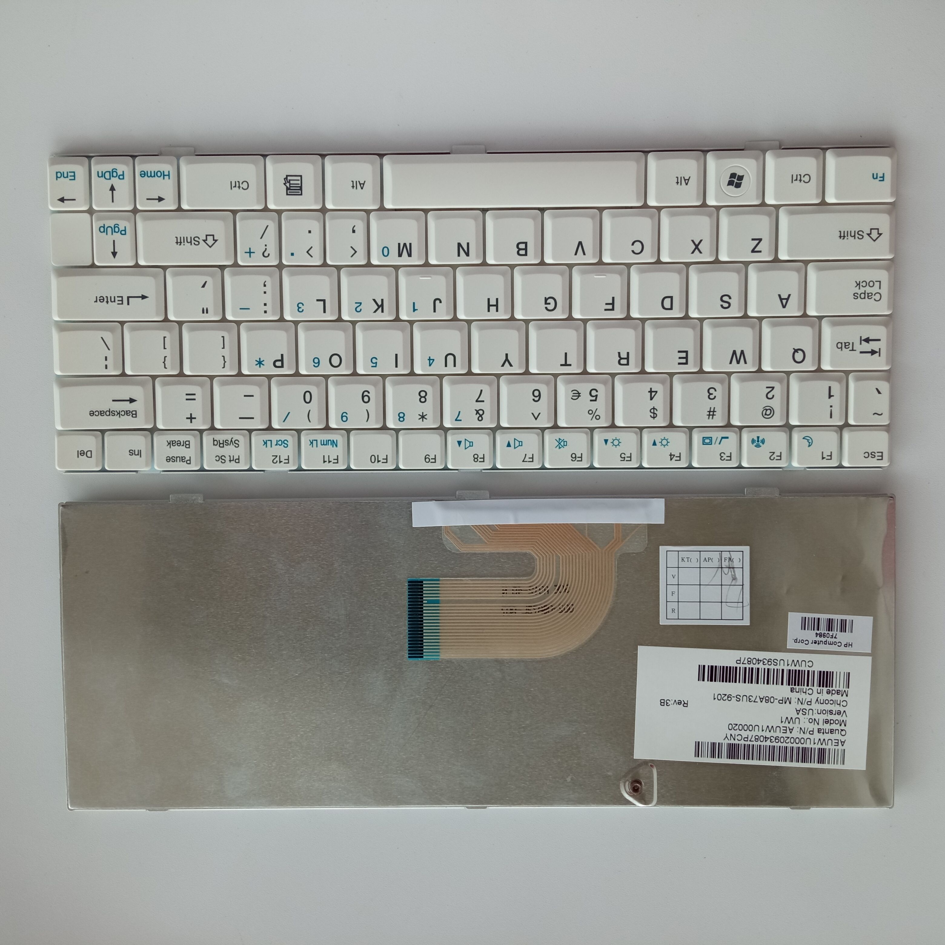 Picture of New Replacement Laptop Keyboard For HAIER X108 WHITE US Layout